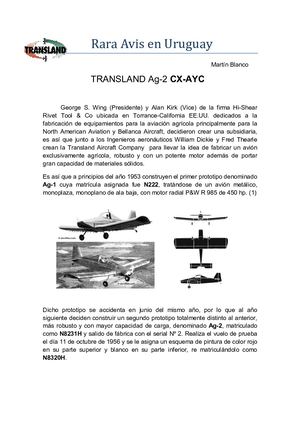 Rara Avis En Uruguay Transland Ag 2