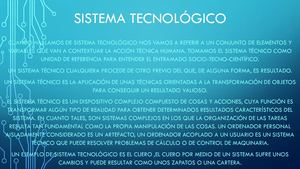 Sistema Tecnológico