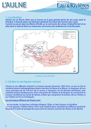 Fiche Pédagogique Aulne - Eau & Rivières De Bretagne