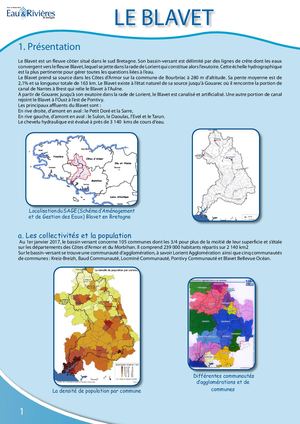 Fiche Pédagogique Blavet - Eau & Rivières De Bretagne