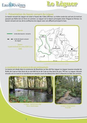 Fiche Pédagogique Leguer - Eau & Rivières De Bretagne