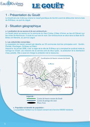 Fiche Pédagogique Gouet - Eau & Rivières De Bretagne