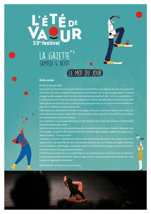 Festival L'été de Vaour 2018 - Gazette #4