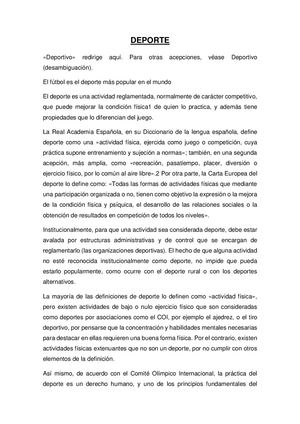 Deporte