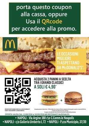 Coupon Mc Donalds Agosto 2018