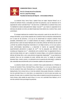 Condición Física Y Salud