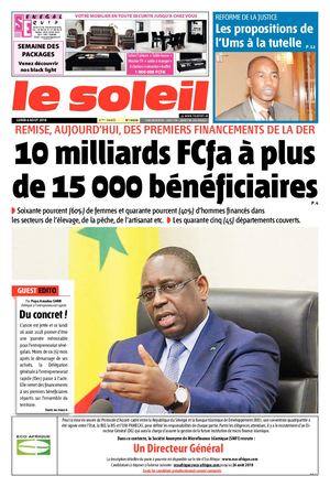 Edition Du 6 Aout 2018