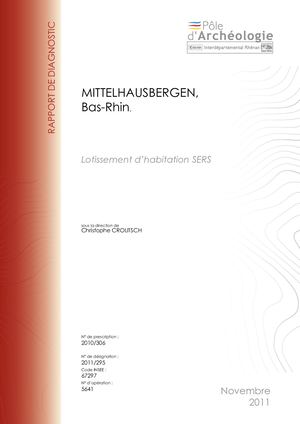MITTELHAUSBERGEN, Lotissement d'habitation SERS (d)