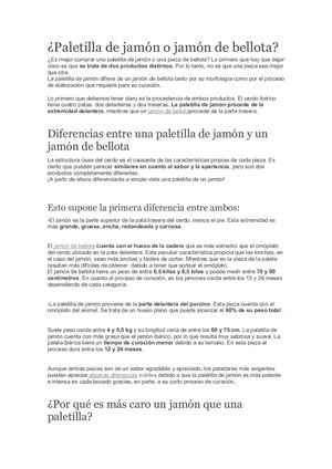 Paleta Jamón Ibérica