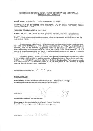 Termo De Colaboração