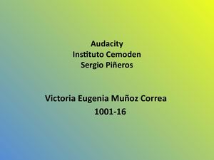Audacity Victoria Muñoz 1001 16