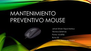 Mantenimiento Preventivo Mouse