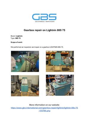 Gearbox Repair On Lightnin 88S 75