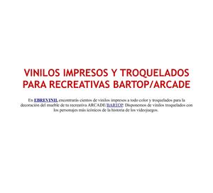 Vinilos Impresos Y Troquelados Para Recreativas Bartop Arcade