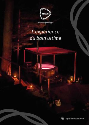 Catalogue des bains nordiques Kirami 2018