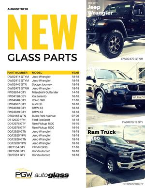 August 2018 New Glass Parts
