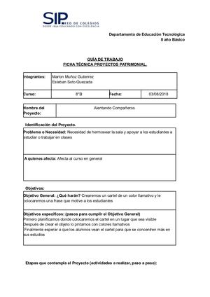 Trabajo Ficha Técnica