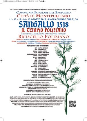 Bruscello Poliziano 2018