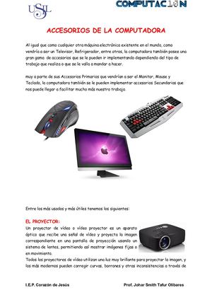 ACCESORIOS DE LA COMPUTADORA