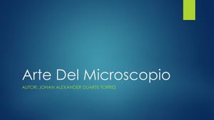 Arte Del Microscopio