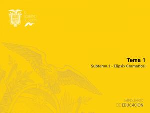 Tema 1 Subtema 1 Elipsis Gramatical