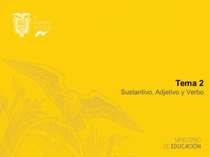 Tema 2 Subtema 3 El Verbo