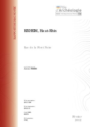 RIXHEIM, Rue de la Forêt Noire (d)