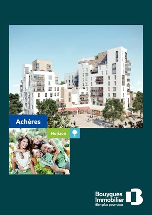 Plaquette Commerciale Achères Yvelines