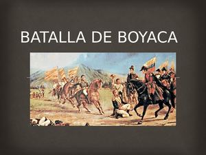 Batalla De Boyaca