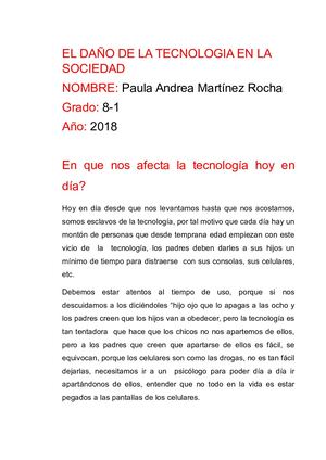 El Daño De La Tecnologia En La Sociedad