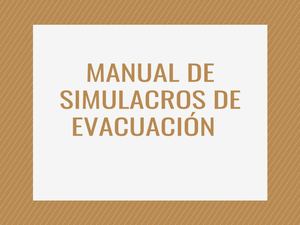 Que Es Un Simulacro De Evacuacion