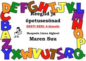 Reeglid Ja Eesti Keel