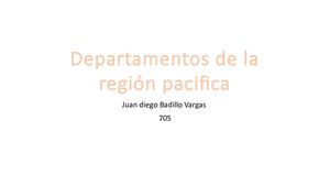 Departamentos De La Región Pacifica