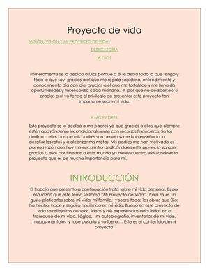 Proyecto De Vida Wilson Betancourt