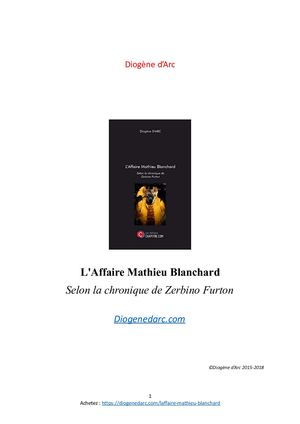L'affaire Mathieu Blanchard (Extrait)