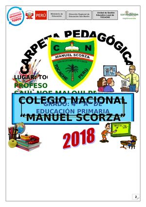 Carpeta Manuel Scorza 2018