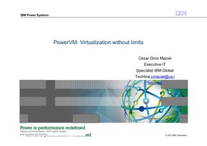 Presentation Power Vm Virtualization Without Limits