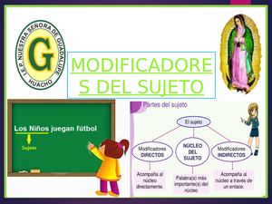 MODIFICADORES DEL SUJETO 6to