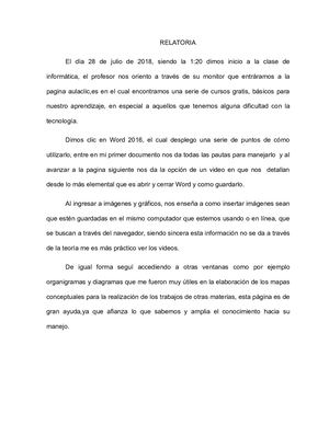 Relatoria