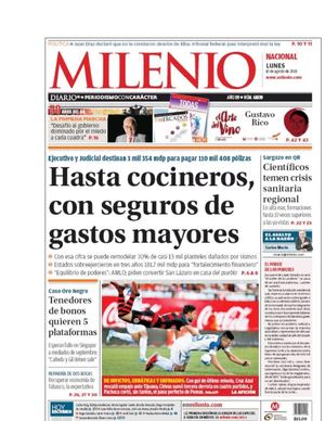 Periódicos nacionales del día 13082018