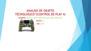 Analisis De Objeto Tecnologico