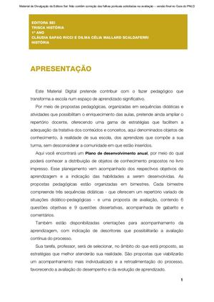 Material Digital: Trisca - História 1º ano