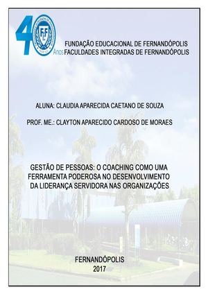 Gestão De Pessoas O Coaching Como Uma Ferramenta Poderosa No Desenvolvimento Da Liderança Servidora Nas Organizações