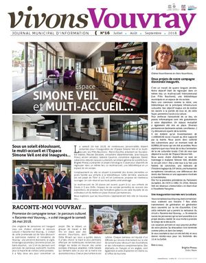 Vivons Vouvray N°16 Juillet à Septembre 2018