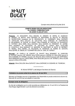Cr Conseil Communautaire 19072018