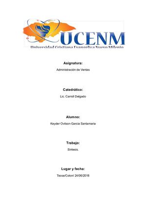 Proposito Y Estructura De La Fuerza De Ventas