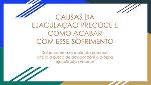 Ebook Grátis Ejaculação Precoce