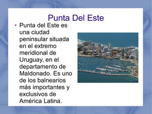 Presentación Paracial De Geografia: Punta Del Este