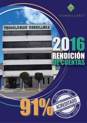 Rendición De Cuentas 2016
