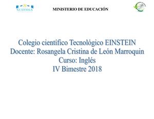 Iv Bimestre Inglés